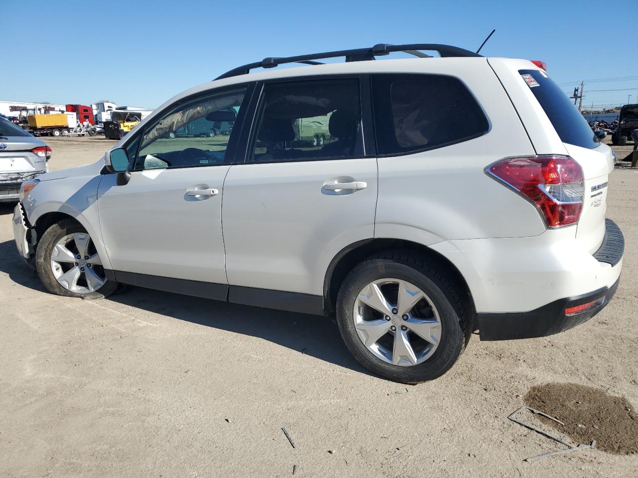 2014 Subaru Forester VIN JF2SJAEC9EH555893 Copart auction photo, undercarriage / front end damage thumbnail 2