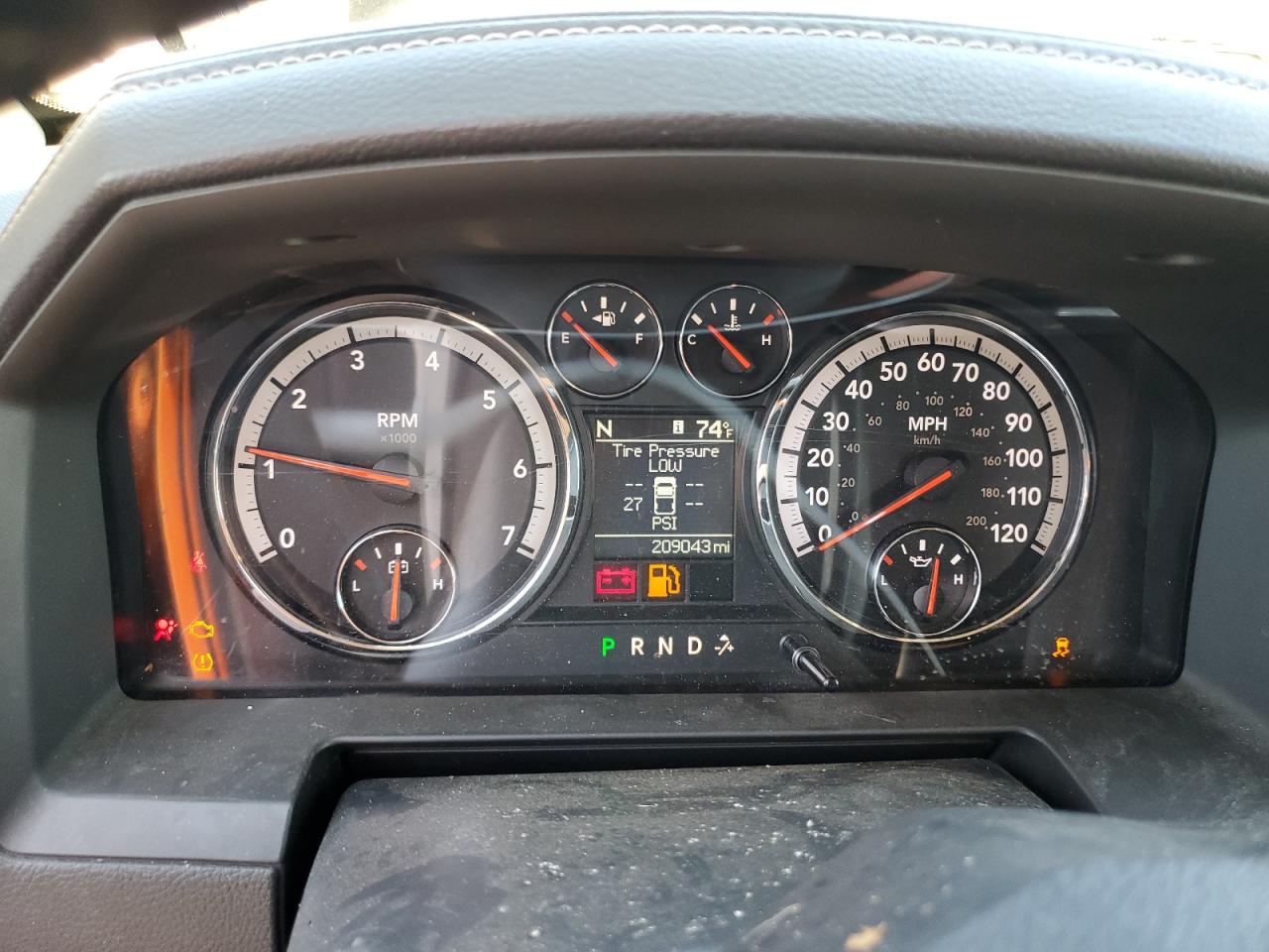 2011 Dodge RAM VIN 1D7RB1CT6BS521783 Copart auction photo, front end / side damage thumbnail 9