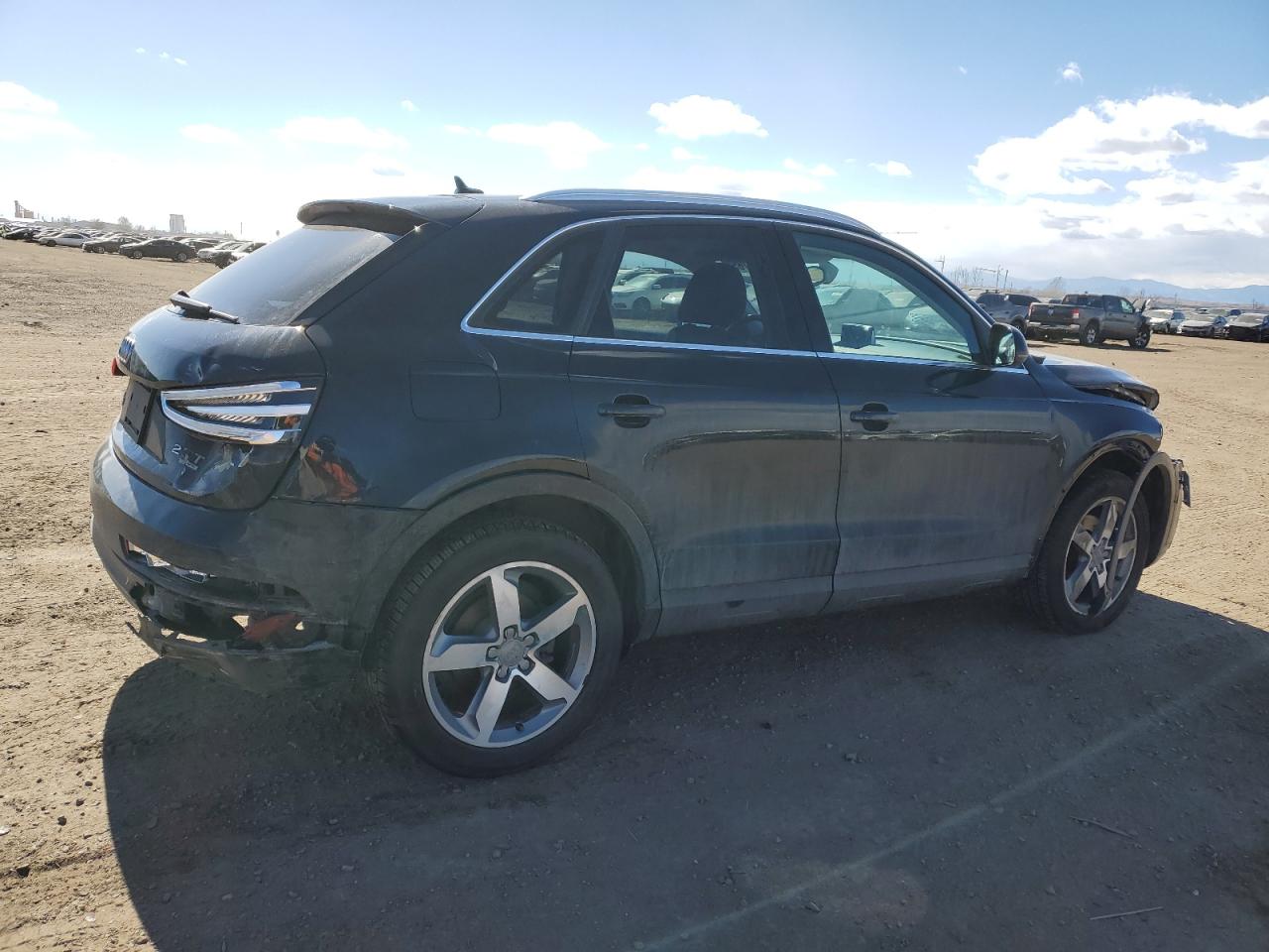 2015 Audi Q3 VIN WA1EFCFS8FR008554 Copart auction photo, front end / all over damage thumbnail 3