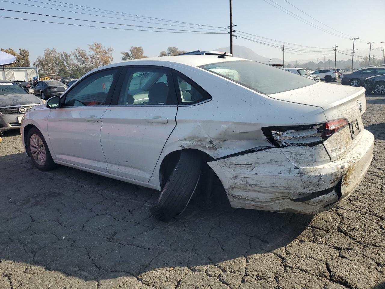 2019 Volkswagen Jetta VIN 3VWC57BU7KM130054 Copart auction photo, rear end / side damage thumbnail 2