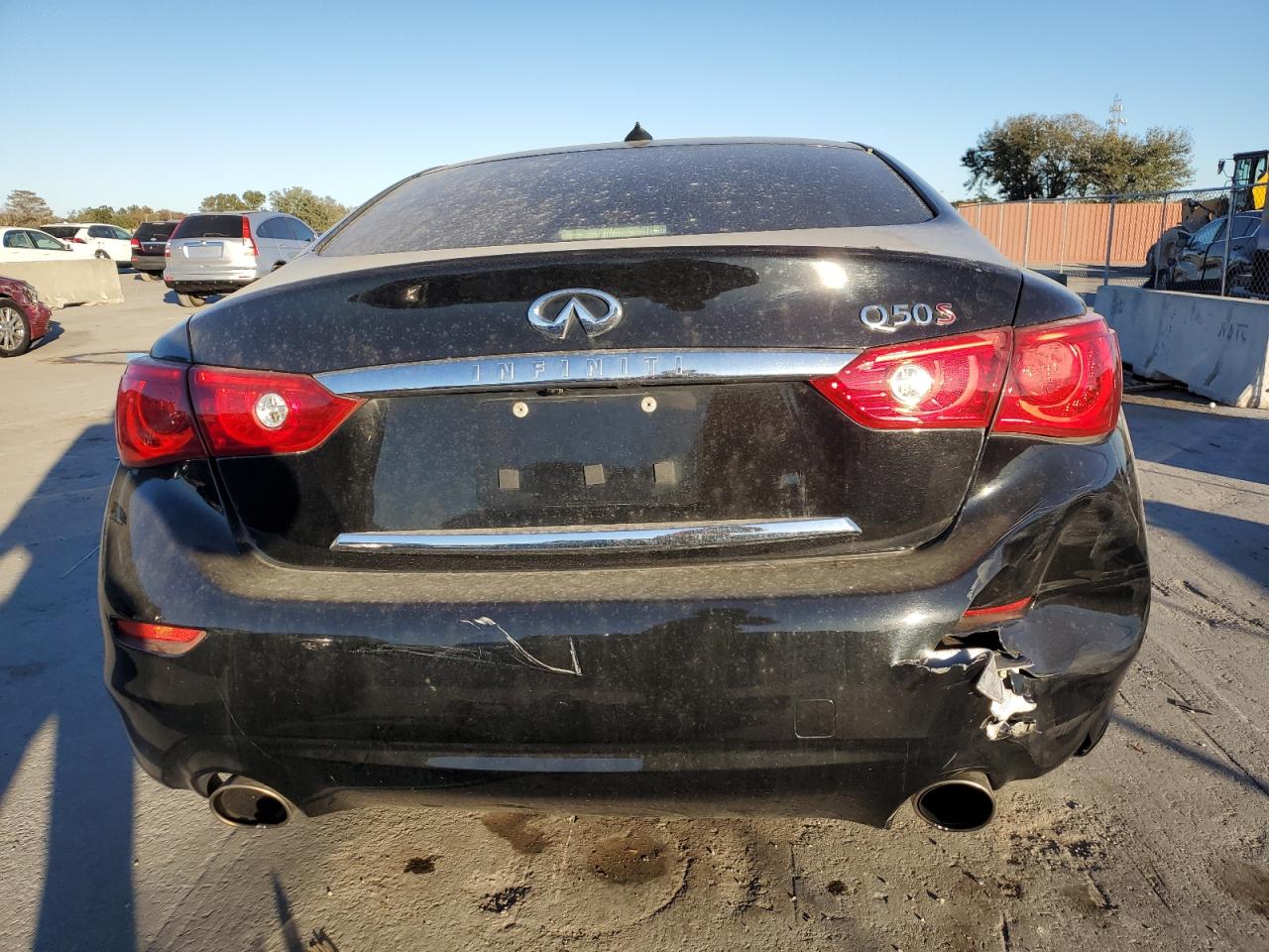 2015 Infiniti Q50 VIN JN1BV7AP7FM340524 Copart auction photo, all over damage thumbnail 6