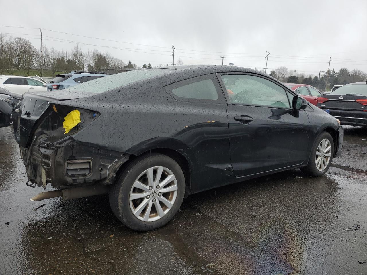 2012 Honda Civic VIN 2HGFG3B8XCH527166 Copart auction photo, rear end damage thumbnail 3
