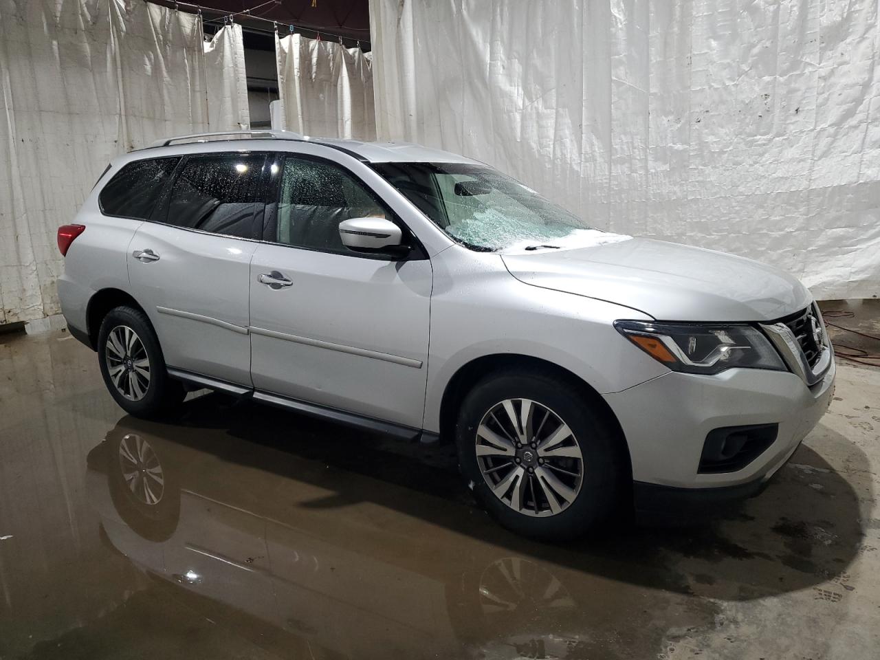2019 Nissan Pathfinder VIN 5N1DR2MM0KC602457 Copart auction photo, all over damage thumbnail 4