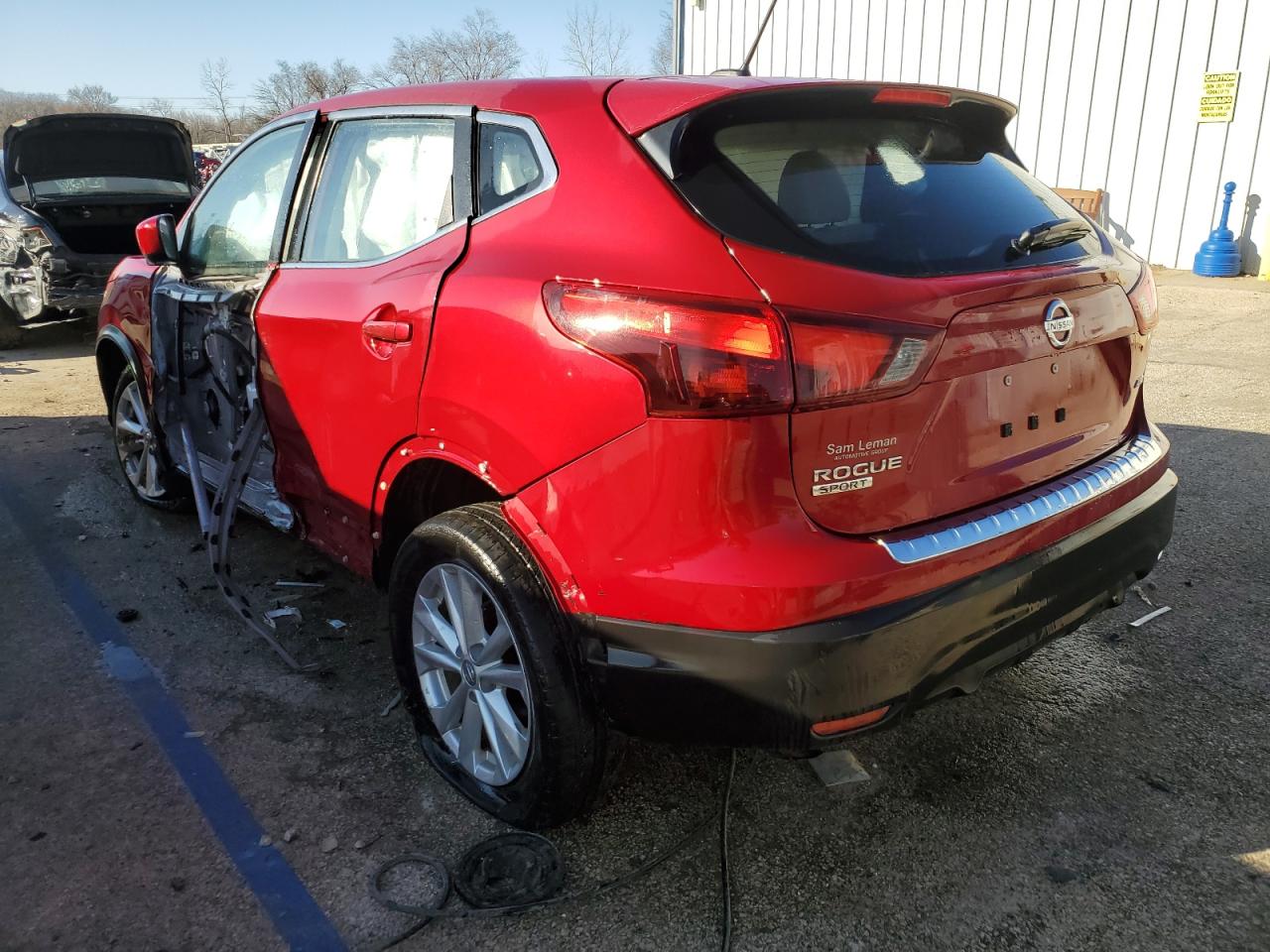 2017 Nissan Rogue VIN JN1BJ1CR8HW110988 Copart auction photo, side damage thumbnail 2