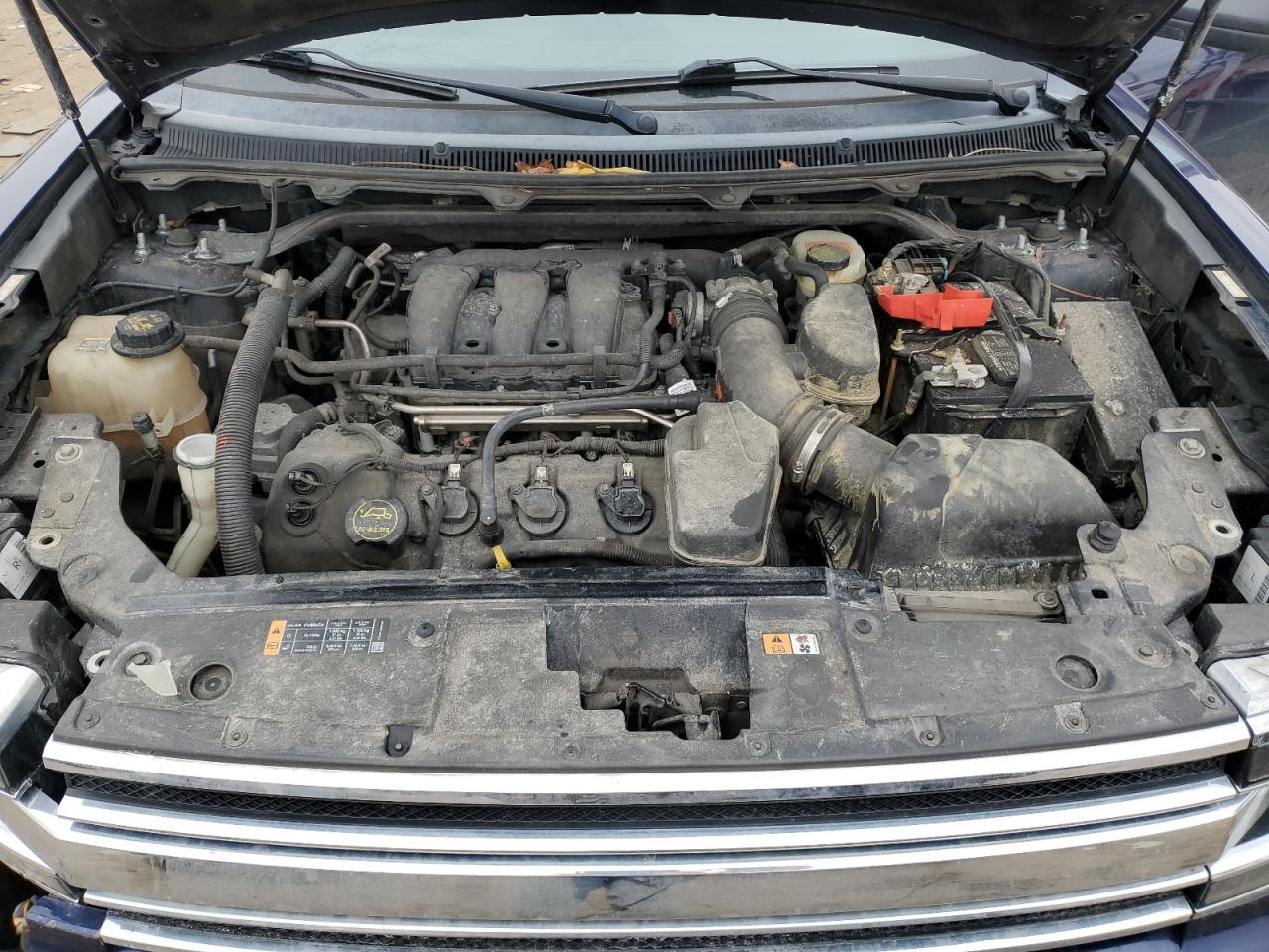 2016 Ford Flex VIN 2FMGK5C85GBA17176 Copart auction photo, side / front end damage thumbnail 12