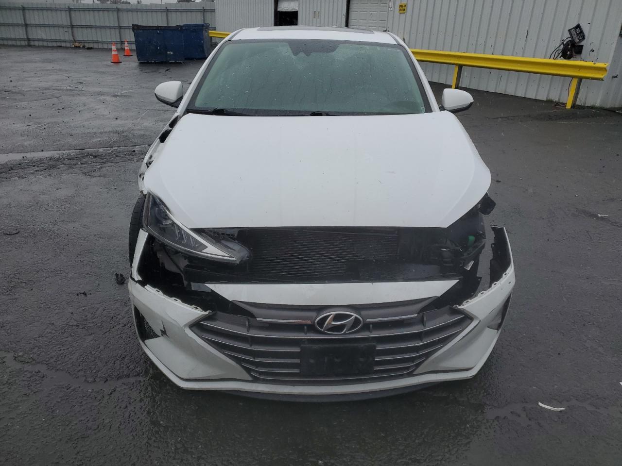 2019 Hyundai Elantra VIN 5NPD84LF4KH418827 Copart auction photo, front end / side damage thumbnail 5