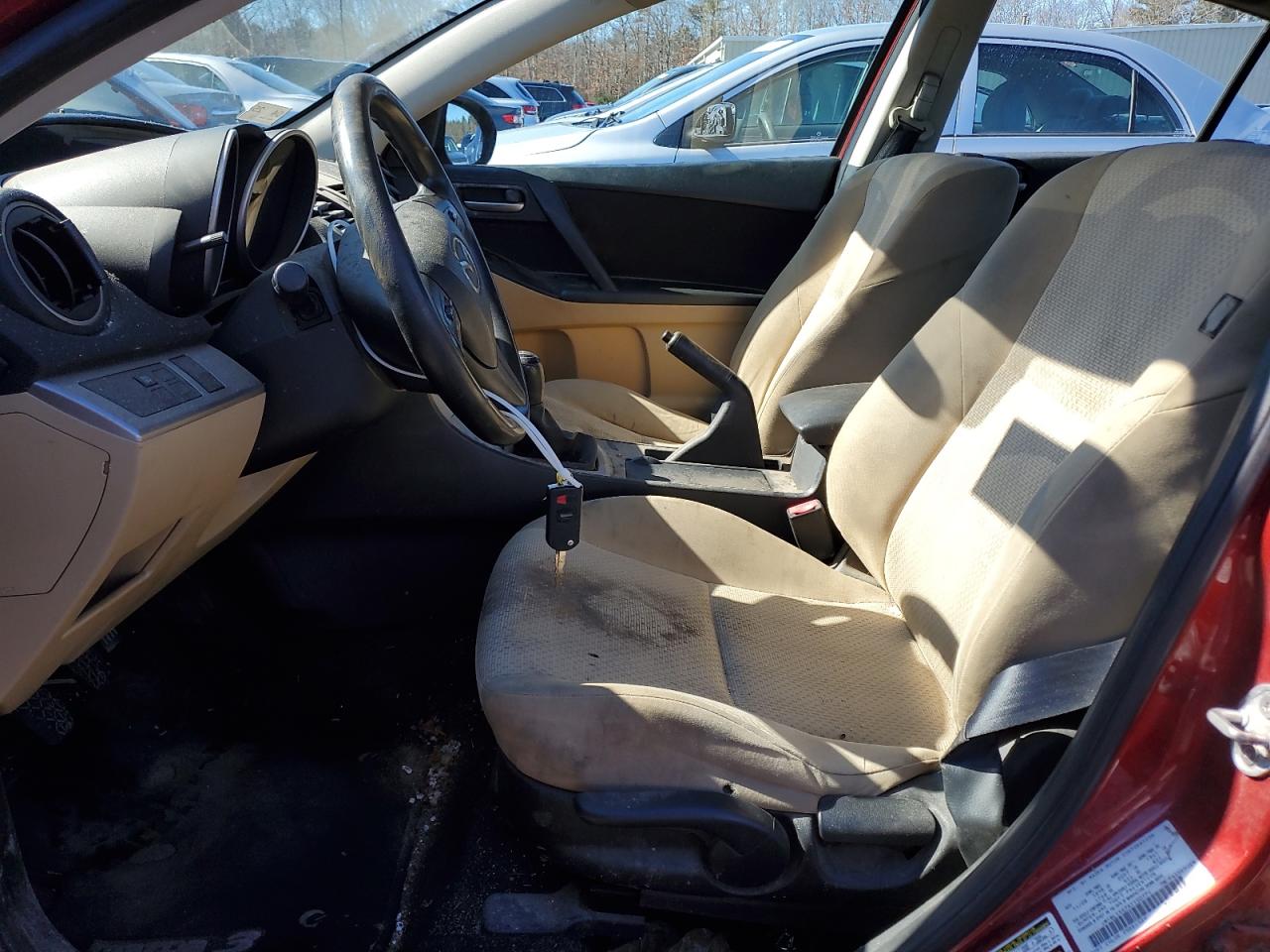 2010 Mazda 3 VIN JM1BL1SG7A1100771 Copart auction photo, rear end damage thumbnail 7