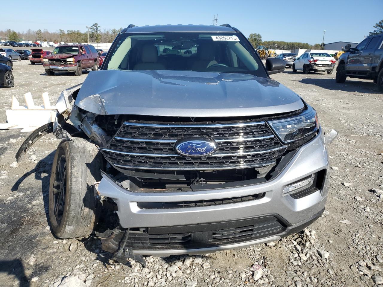 2022 Ford Explorer VIN 1FMSK8DH5NGA23138 Copart auction photo, undercarriage / front end damage thumbnail 5