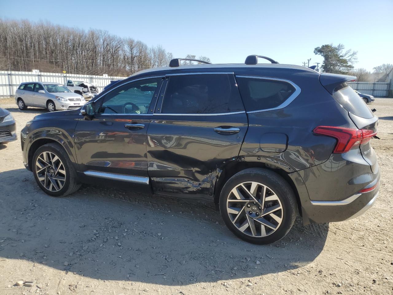 2022 Hyundai Santa Fe VIN 5NMS54AL4NH389713 Copart auction photo, side damage thumbnail 2