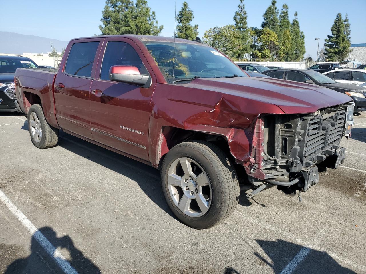 2017 Chevrolet Silverado VIN 3GCPCREC6HG404263 Copart auction photo, front end / all over damage thumbnail 4