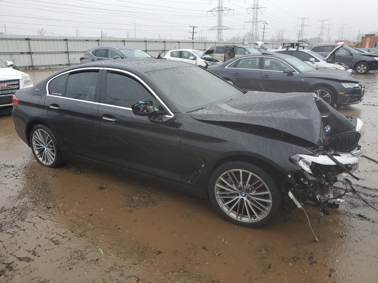 2018 BMW 5er VIN WBAJB1C58JB084891 Copart auction photo, front end damage thumbnail 4