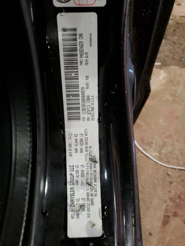 2011 Chrysler 200 VIN 1C3BC8EG6BN600570 Copart auction photo, side / front end damage thumbnail 12