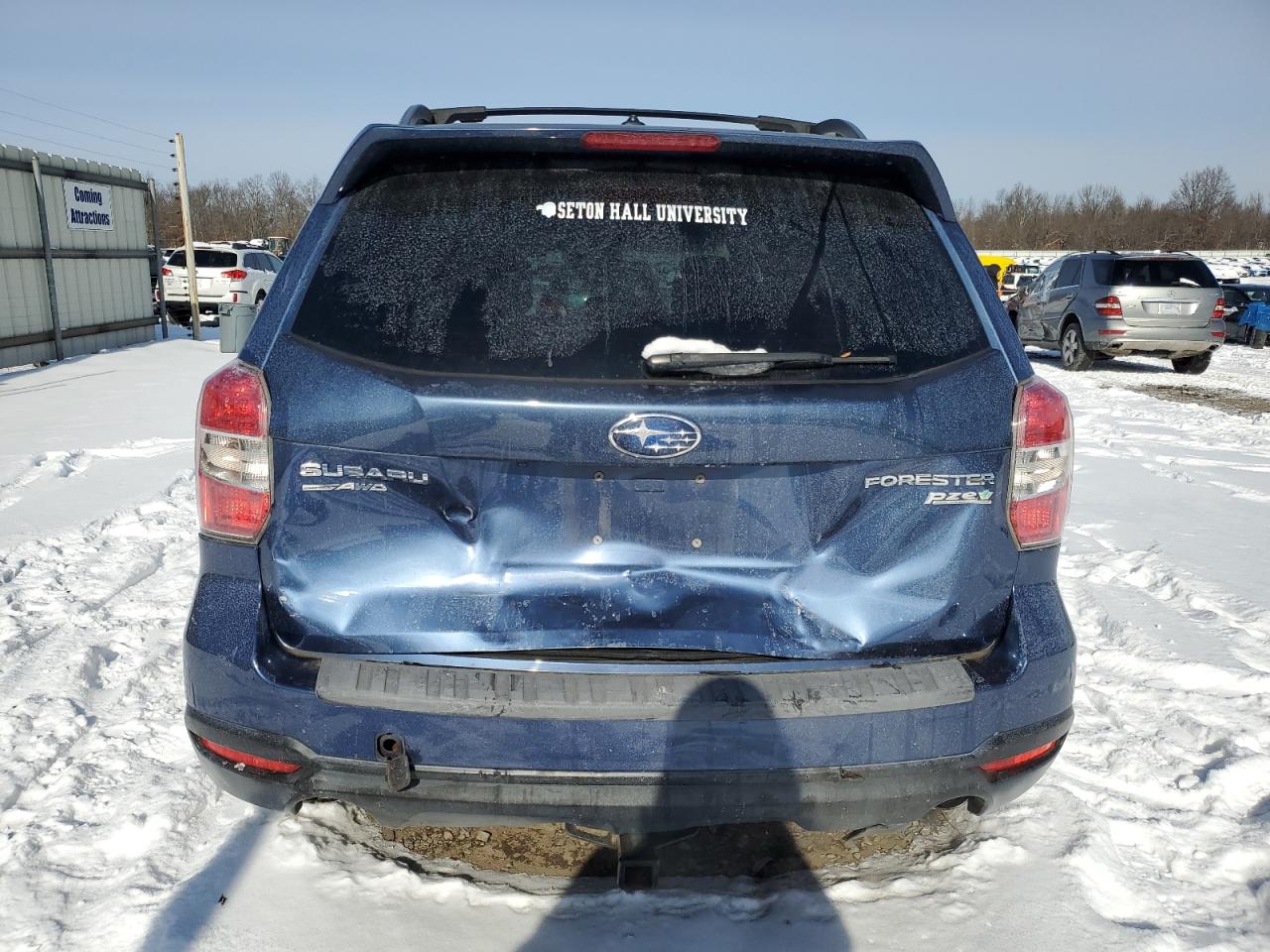 2014 Subaru Forester VIN JF2SJAPC9EH551078 Copart auction photo, rear end damage thumbnail 6