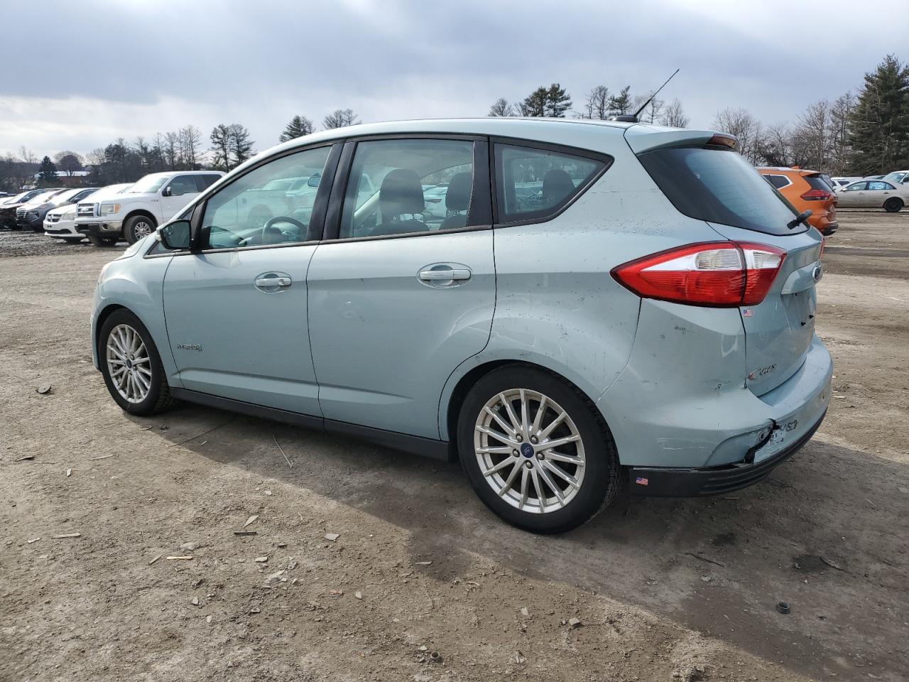 2013 Ford C-MAX VIN 1FADP5AU5DL557413 Copart auction photo, front end / rear end damage thumbnail 2