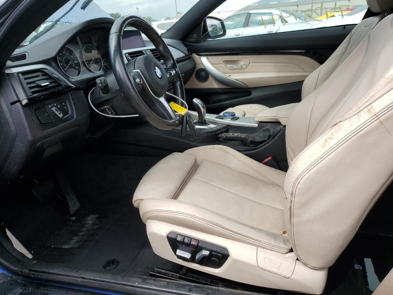 2016 BMW 4er VIN WBA3R5C5XGK374599 Copart auction photo, water/flood / front end damage thumbnail 7