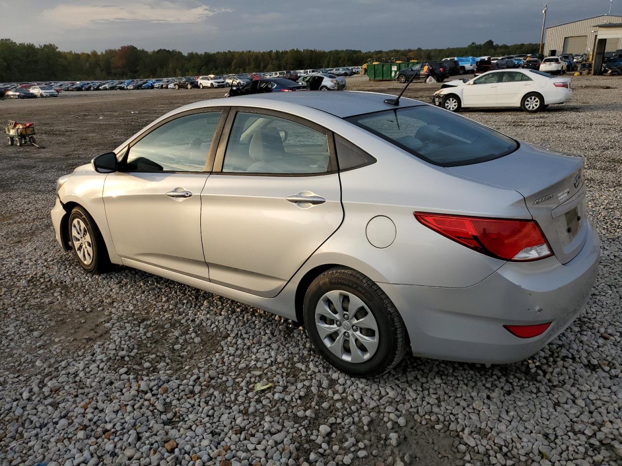 2017 Hyundai Accent VIN KMHCT4AE3HU209951 Copart auction photo, front end / rear end damage thumbnail 2