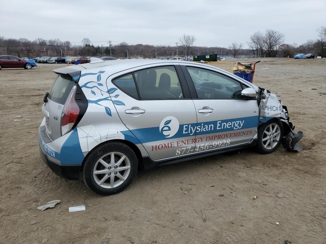 2017 Toyota Prius VIN JTDKDTB39H1597340 Copart auction photo, front end / minor dent/scratches damage thumbnail 3