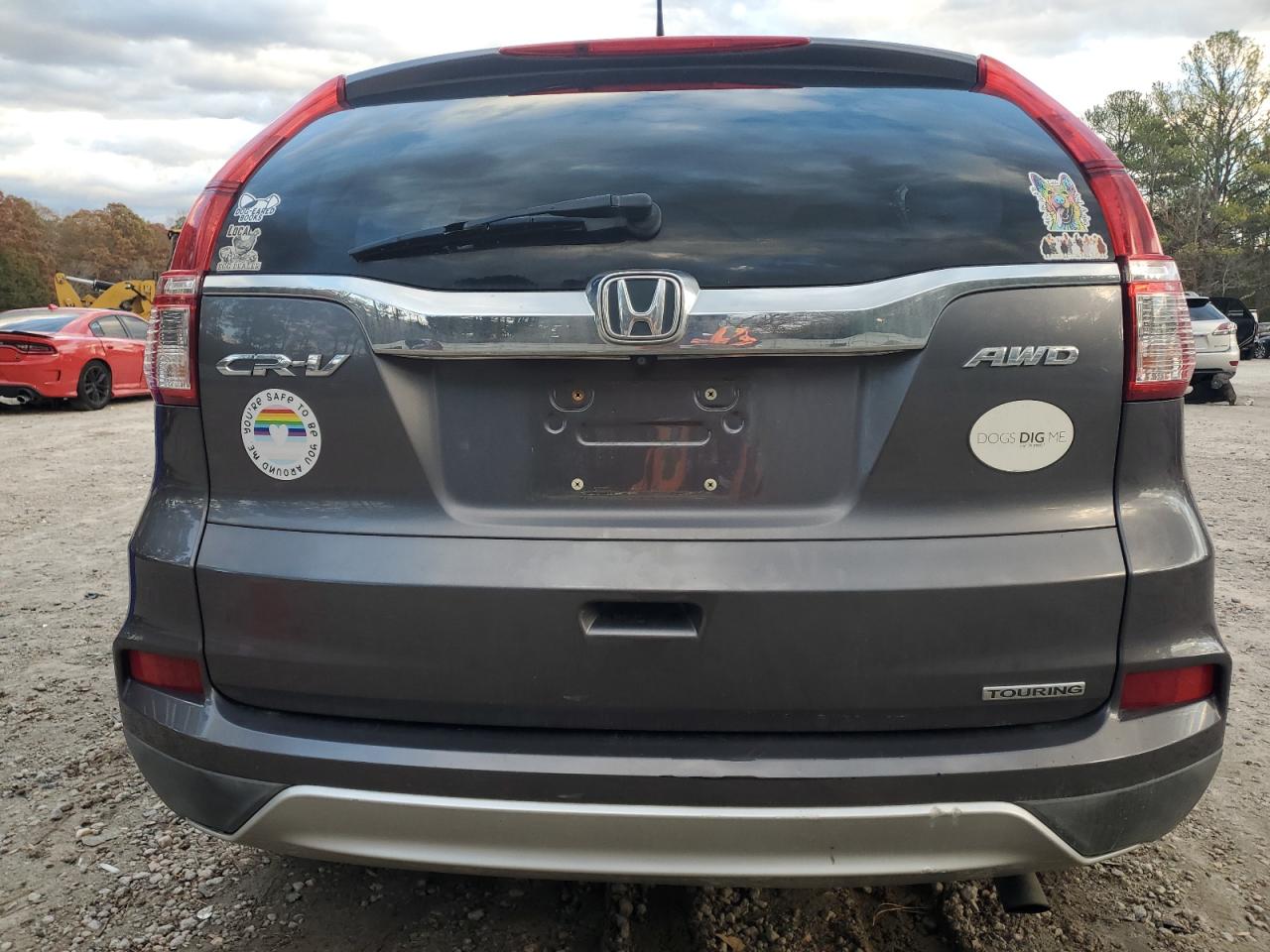 2015 Honda CR-V VIN 5J6RM4H91FL031555 Copart auction photo, side damage thumbnail 6