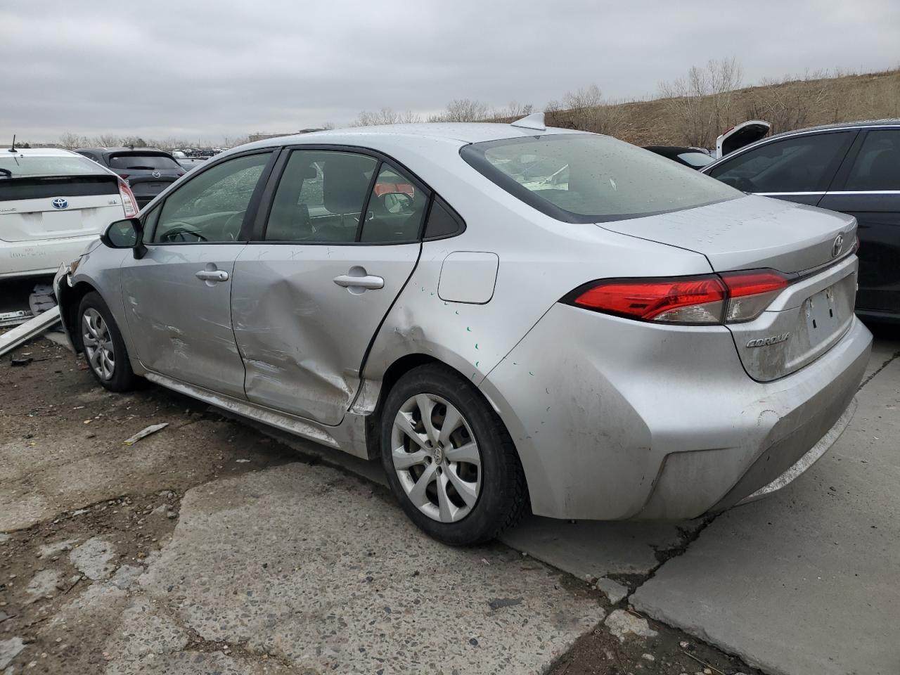 2020 Toyota Corolla VIN JTDEPRAE8LJ035271 Copart auction photo, side / front end damage thumbnail 2