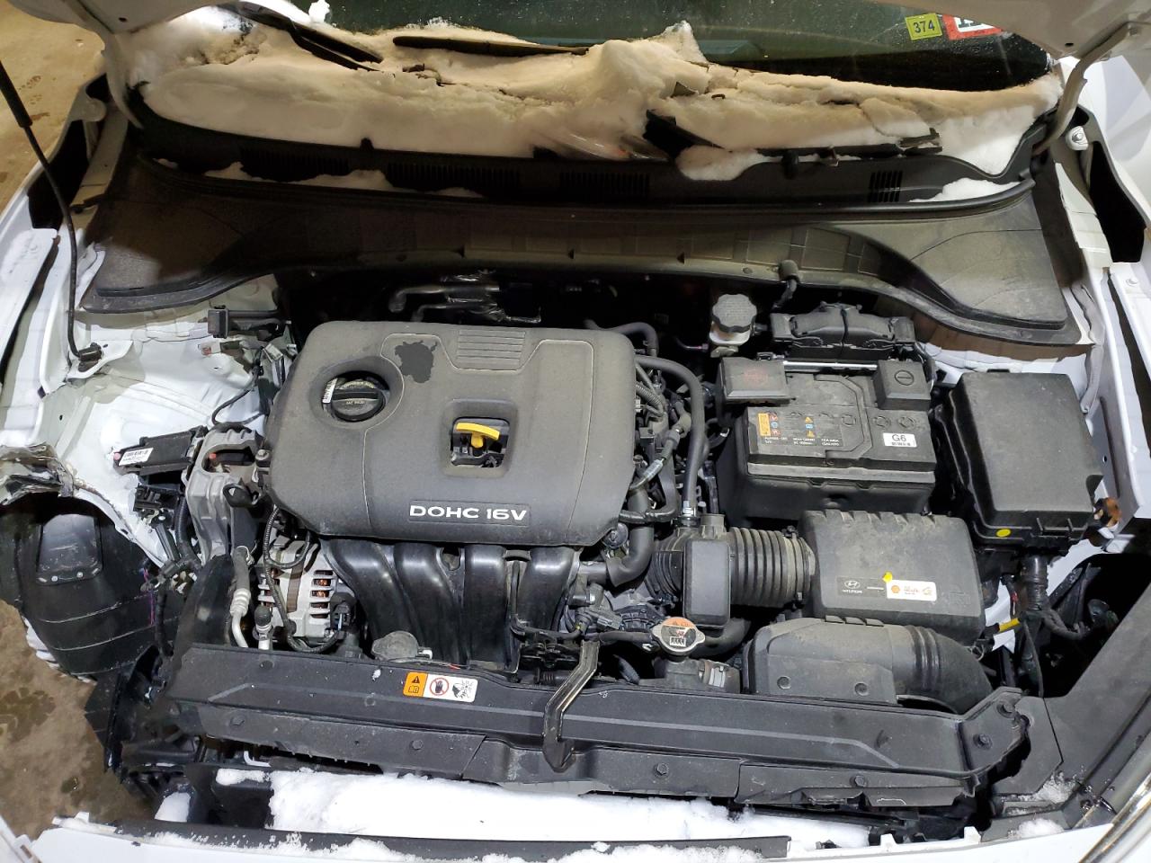 2019 Hyundai Kona VIN KM8K1CAA2KU365110 Copart auction photo, front end / side damage thumbnail 13