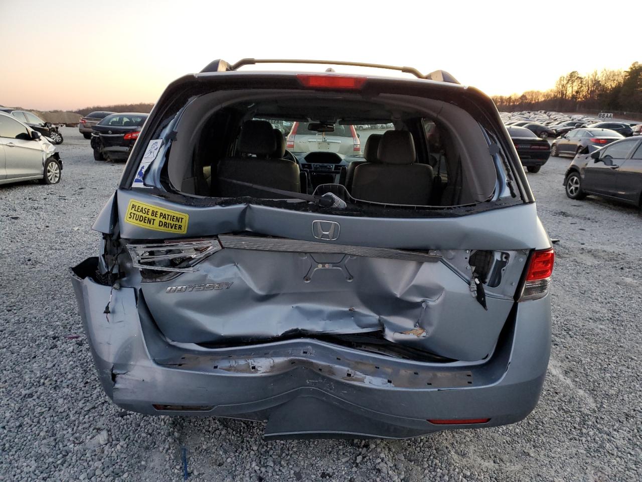 2014 Honda Odyssey VIN 5FNRL5H61EB054291 Copart auction photo, rear end damage thumbnail 6