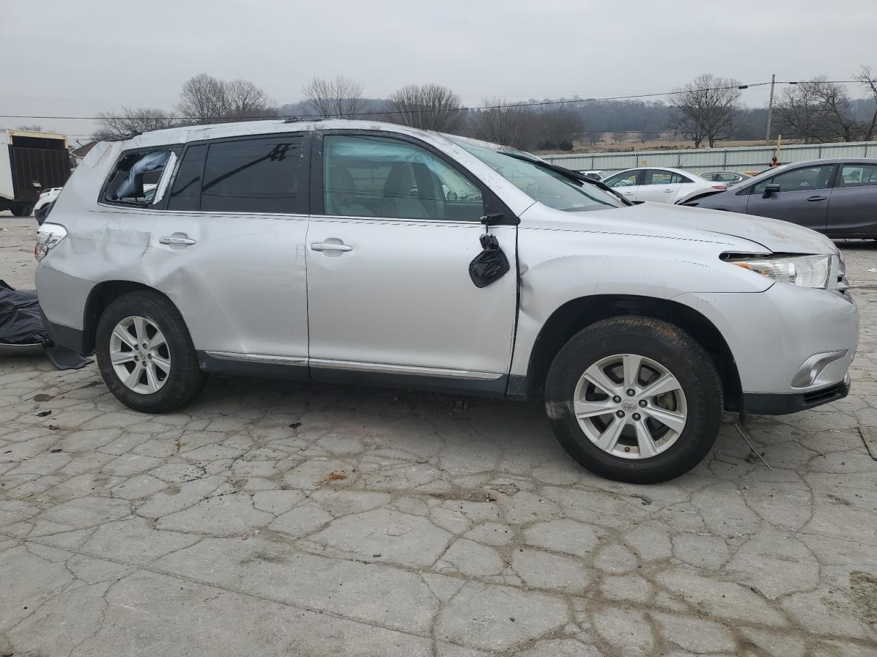 2012 Toyota Highlander VIN 5TDZK3EH5CS062951 Copart auction photo, all over damage thumbnail 4