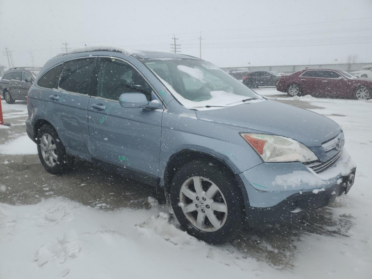 2008 Honda CR-V VIN 5J6RE48708L041833 Copart auction photo, side damage thumbnail 4