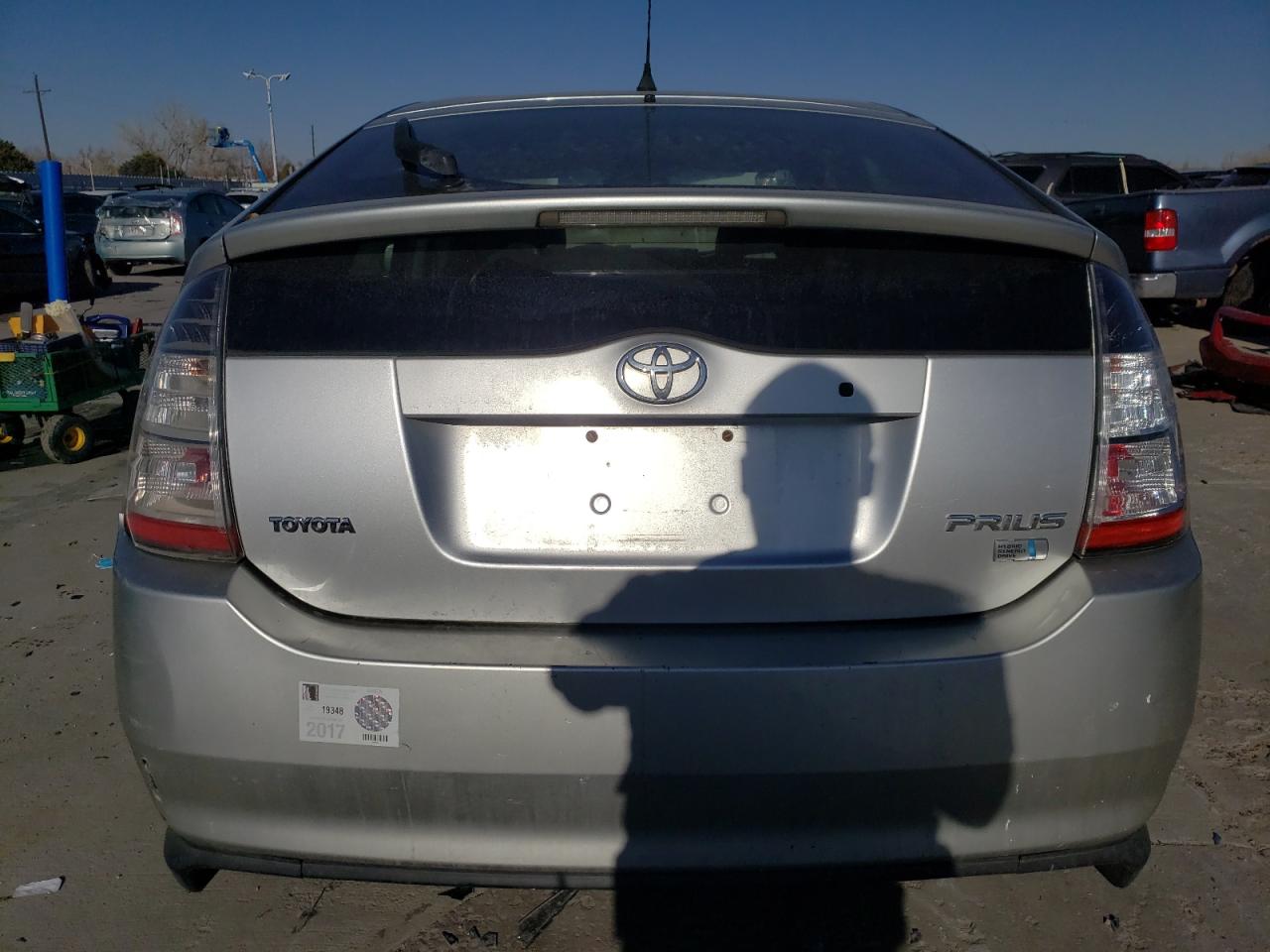 2005 Toyota Prius VIN JTDKB22U757046227 Copart auction photo, front end / rear end damage thumbnail 6