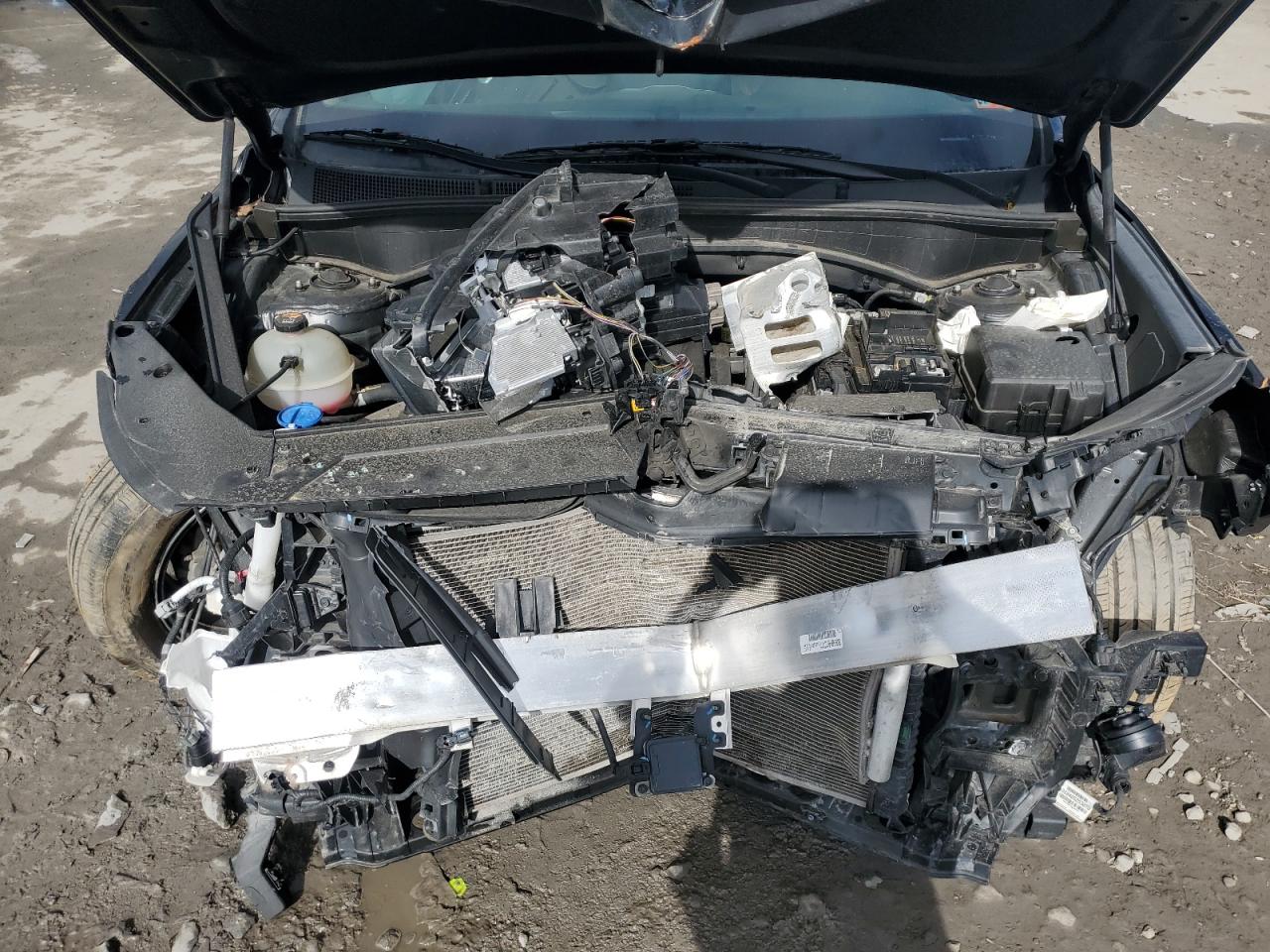 2022 Hyundai Santa Fe VIN 5NMS6DAJ3NH401717 Copart auction photo, front end / undercarriage damage thumbnail 12