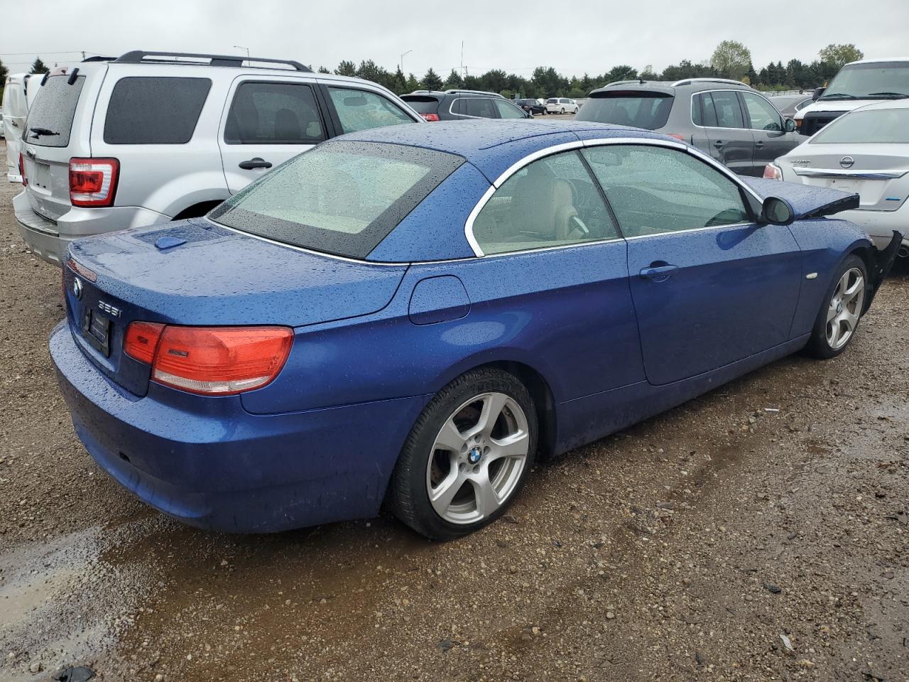 2009 BMW 3er VIN WBAWR33509P460138 Copart auction photo, front end damage thumbnail 3