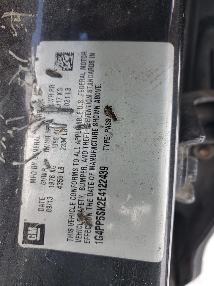 2014 Buick Verano VIN 1G4PP5SK2E4122439 Copart auction photo, front end / rear end damage thumbnail 13