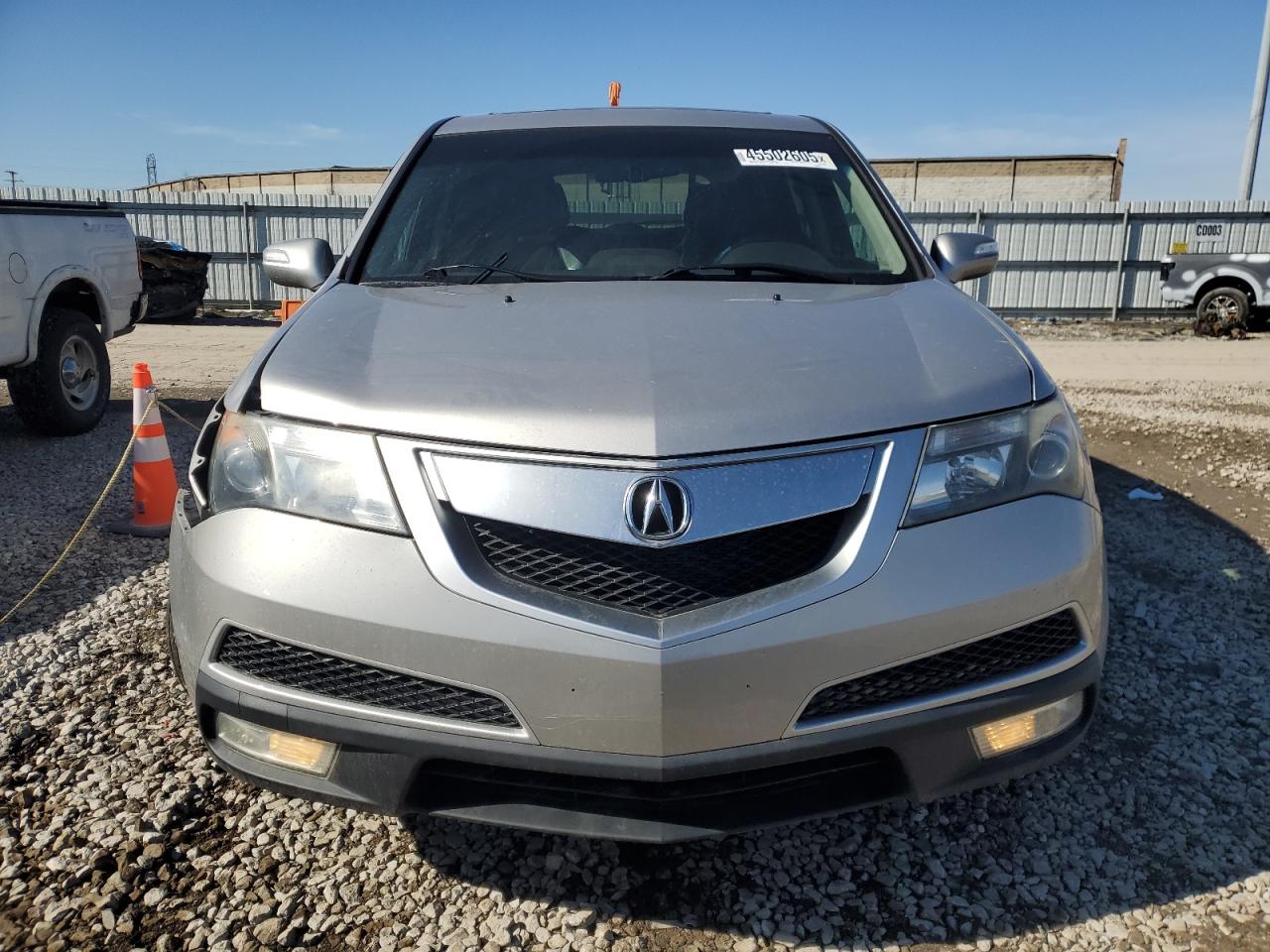 2012 Acura MDX VIN 2HNYD2H37CH523978 Copart auction photo, side damage thumbnail 5