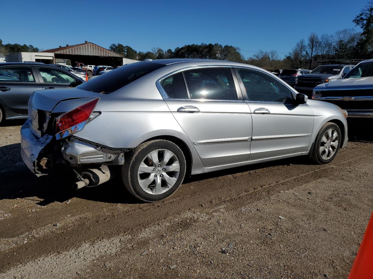 2009 Honda Accord VIN 1HGCP26889A085714 Copart auction photo, rear end damage thumbnail 3