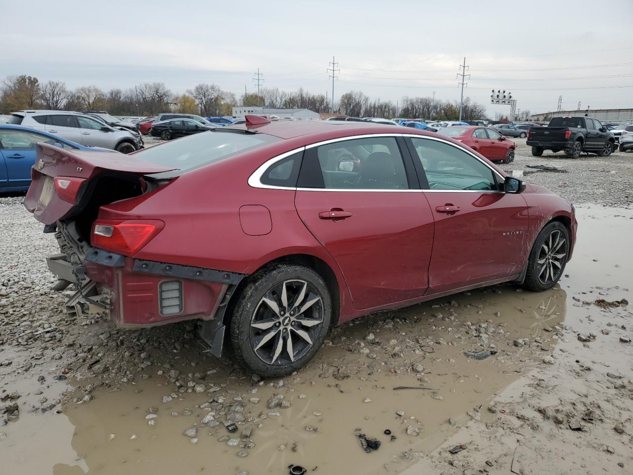 2017 Chevrolet Malibu VIN 1G1ZE5ST1HF287203 Copart auction photo, rear end damage thumbnail 3