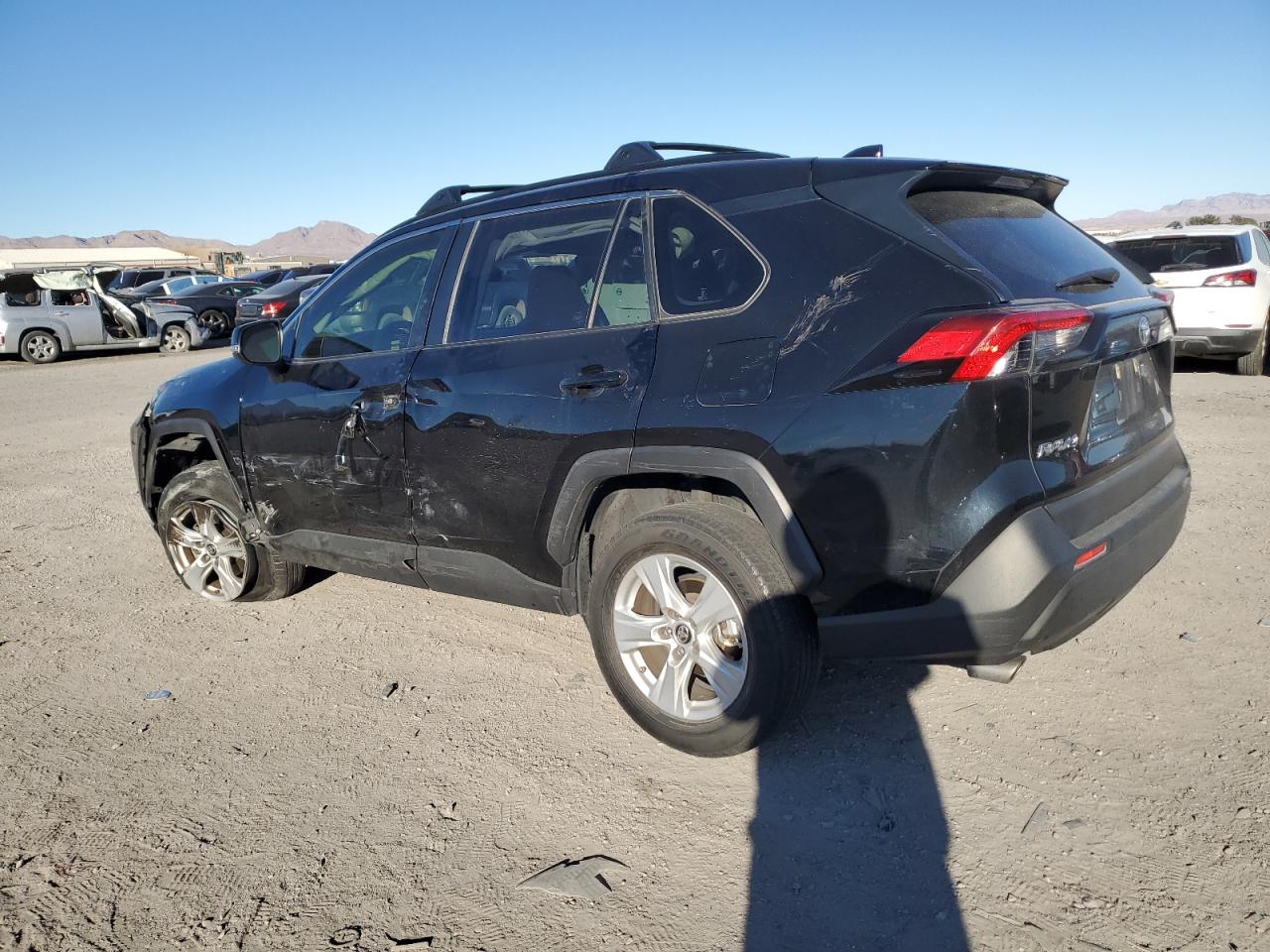 2019 Toyota RAV 4 VIN JTMW1RFV3KD502950 Copart auction photo, side / front end damage thumbnail 2