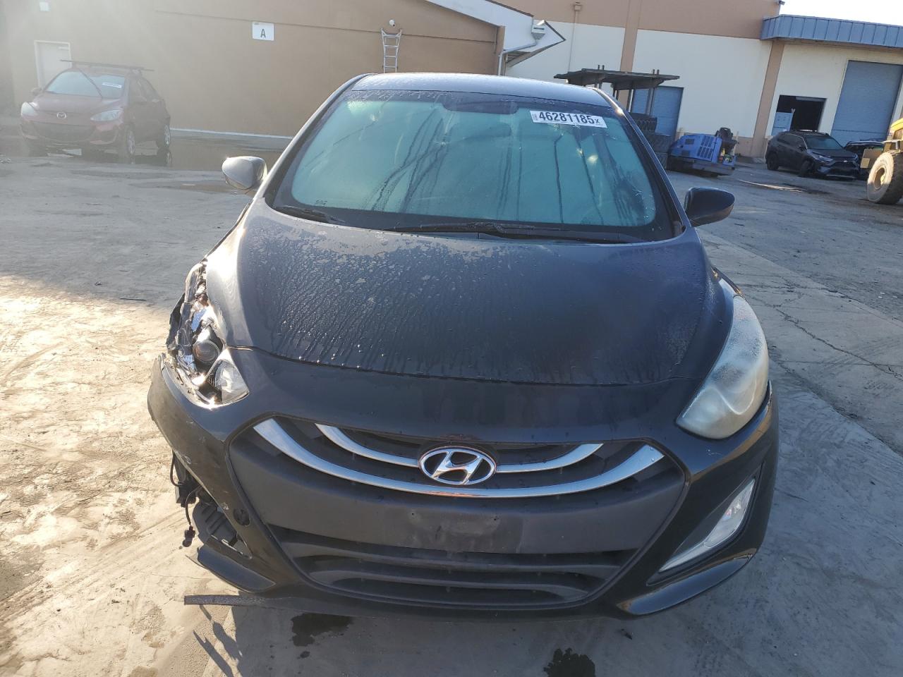 2013 Hyundai Elantra VIN KMHD35LE1DU119599 Copart auction photo, undercarriage / front end damage thumbnail 5