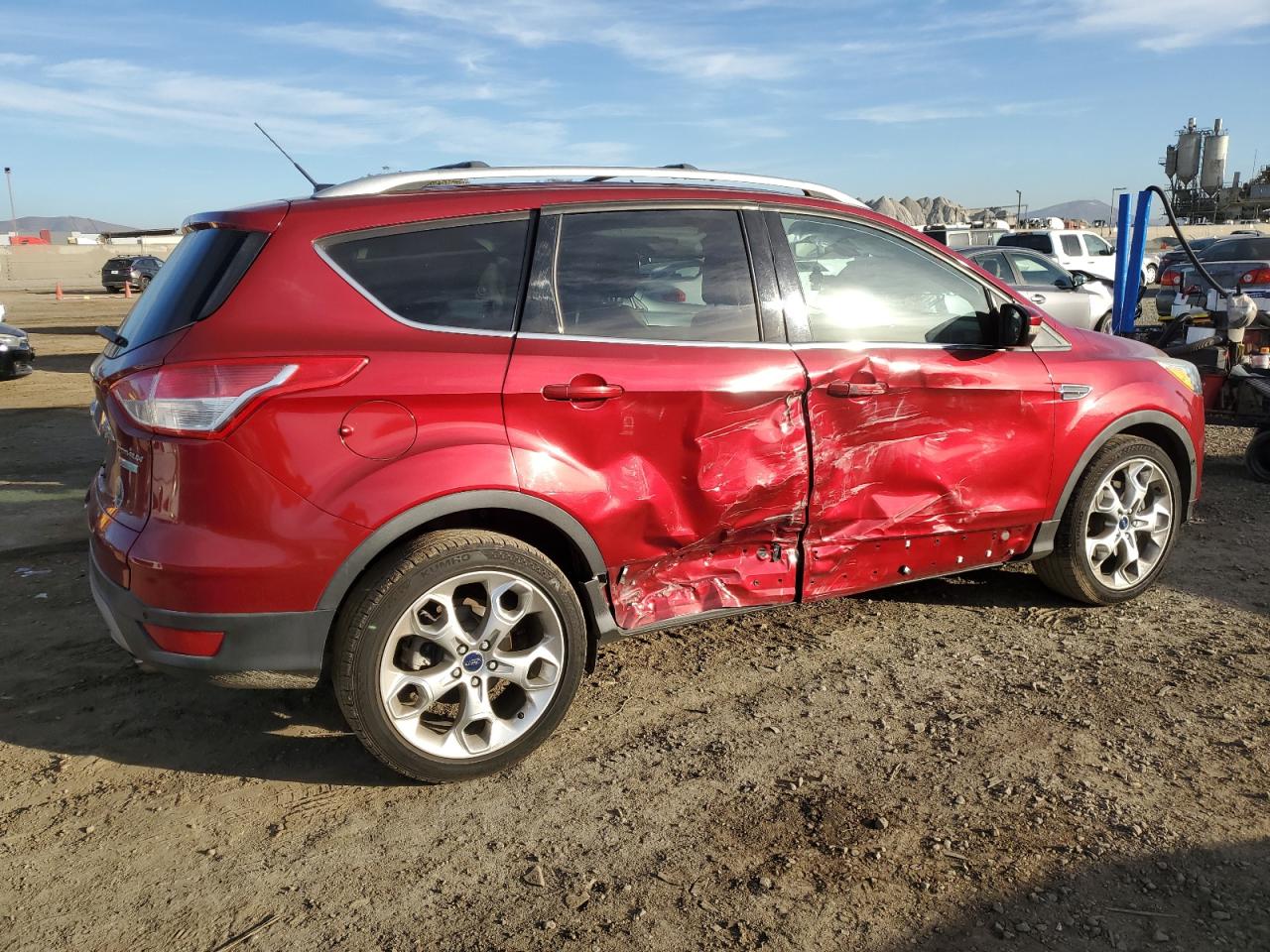 2014 Ford Escape VIN 1FMCU0J93EUB63963 Copart auction photo, side damage thumbnail 3