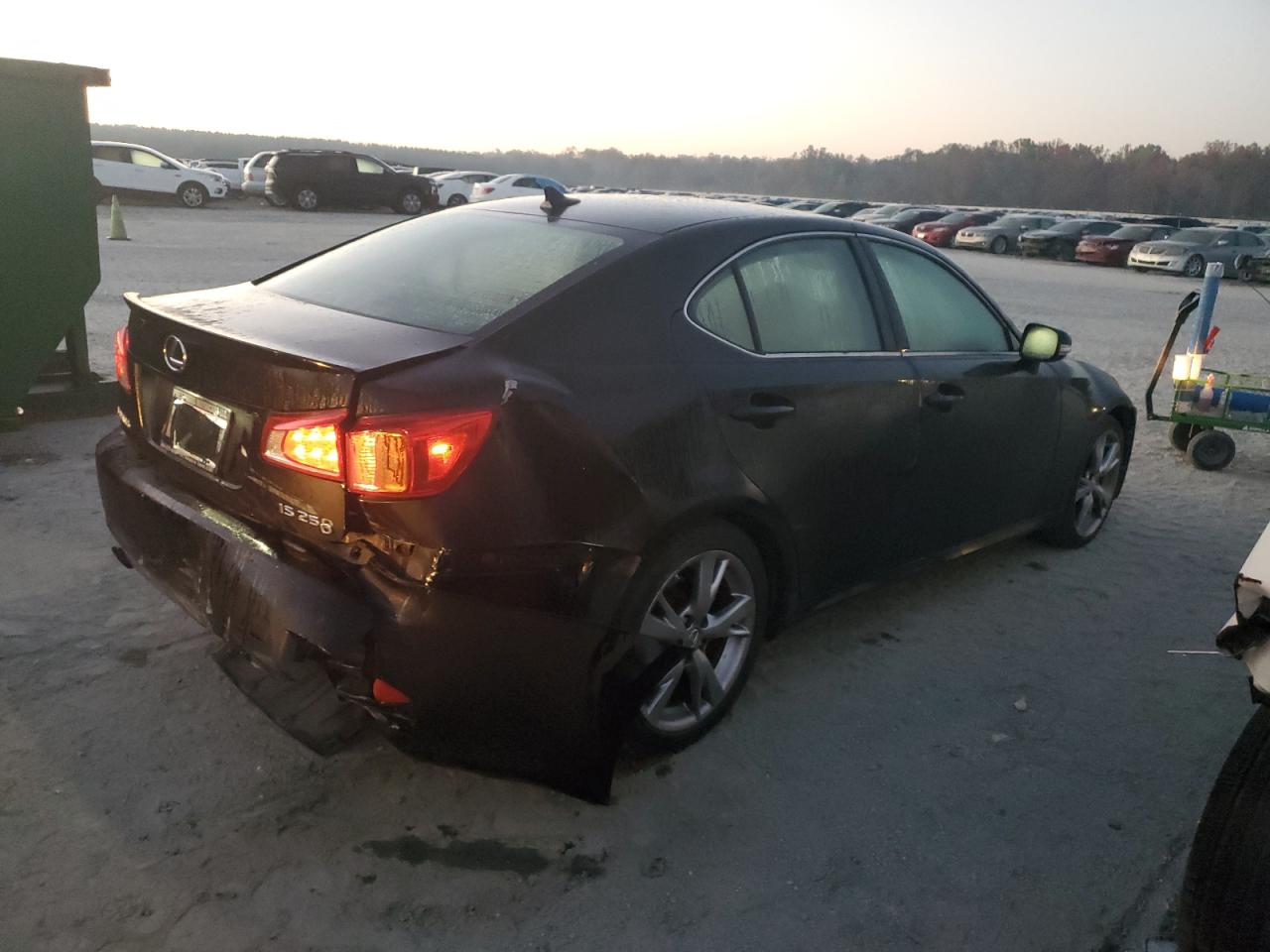 2009 Lexus IS VIN JTHBK262892086276 Copart auction photo, rear end damage thumbnail 3