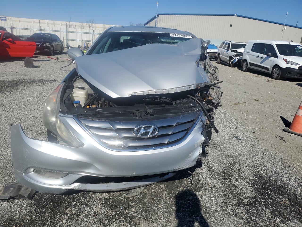 2011 Hyundai Sonata VIN 5NPEC4ACXBH123727 Copart auction photo, front end / side damage thumbnail 5