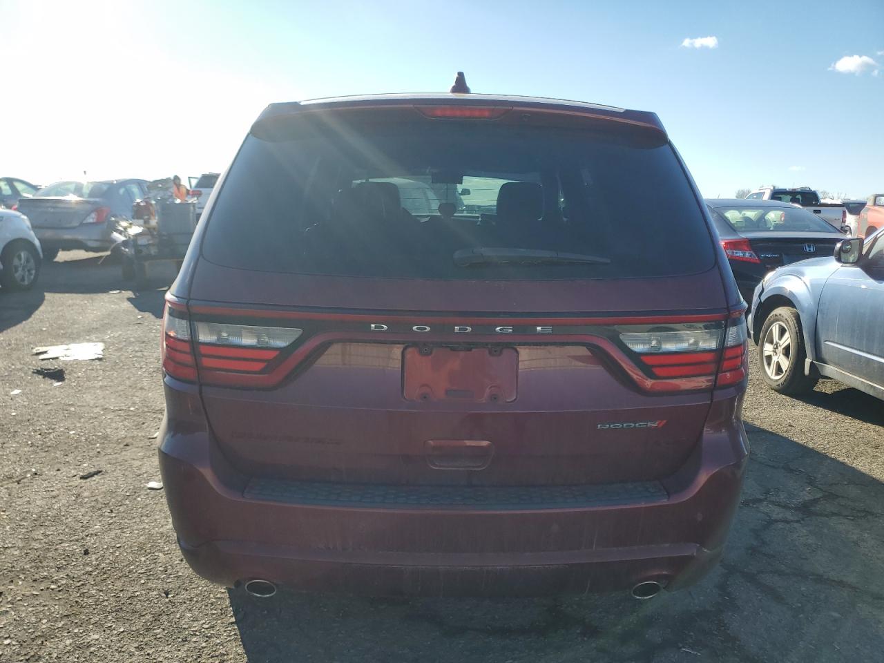 2018 Dodge Durango VIN 1C4RDHDG2JC384963 Copart auction photo, front end / side damage thumbnail 6