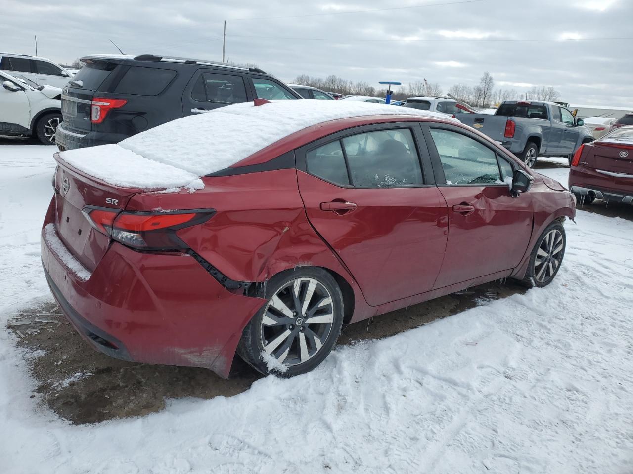 2020 Nissan Versa VIN 3N1CN8FV2LL806187 Copart auction photo, all over damage thumbnail 3