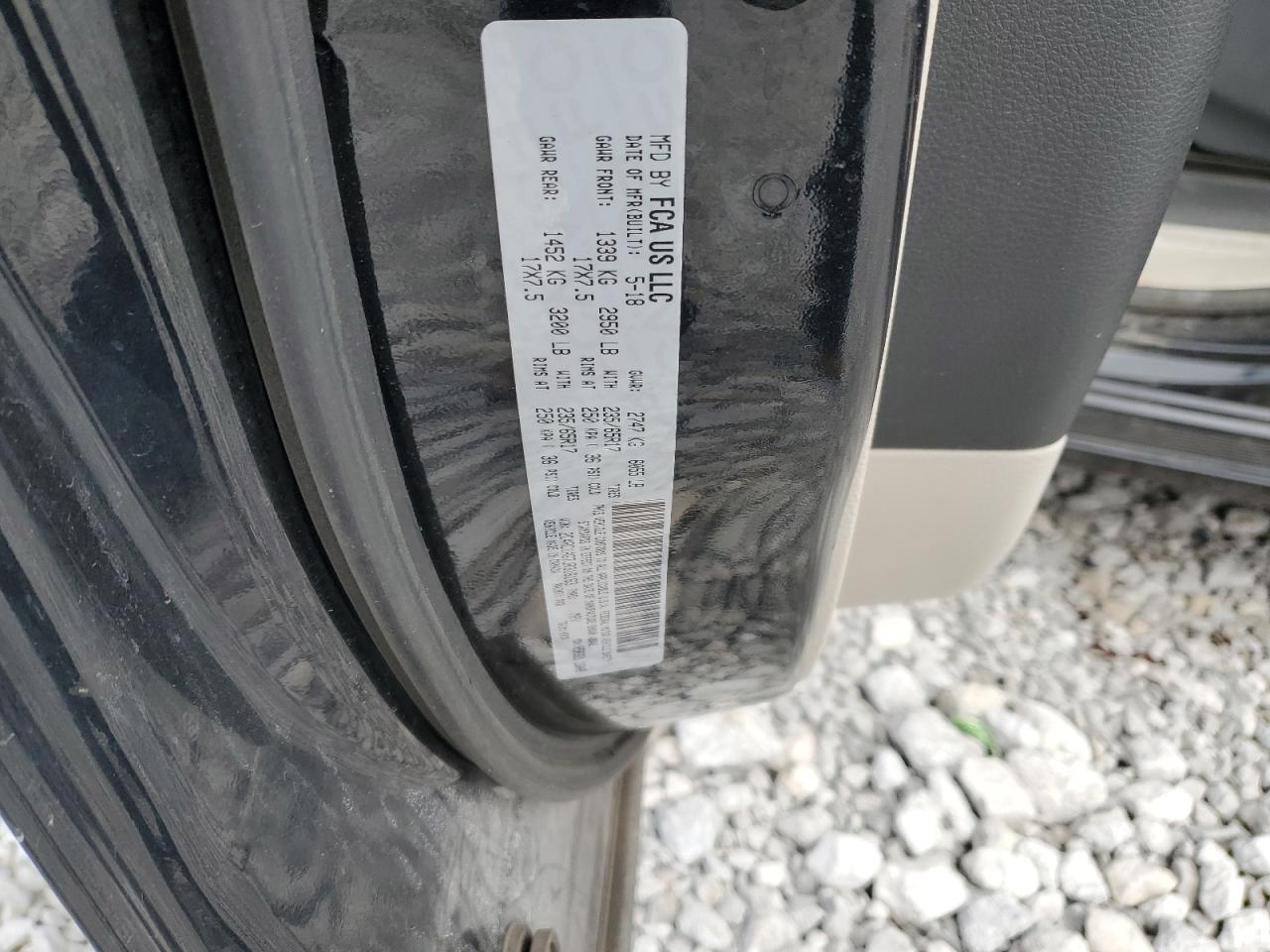 2018 Chrysler Pacifica VIN 2C4RC1AG7JR316163 Copart auction photo, front end damage thumbnail 15