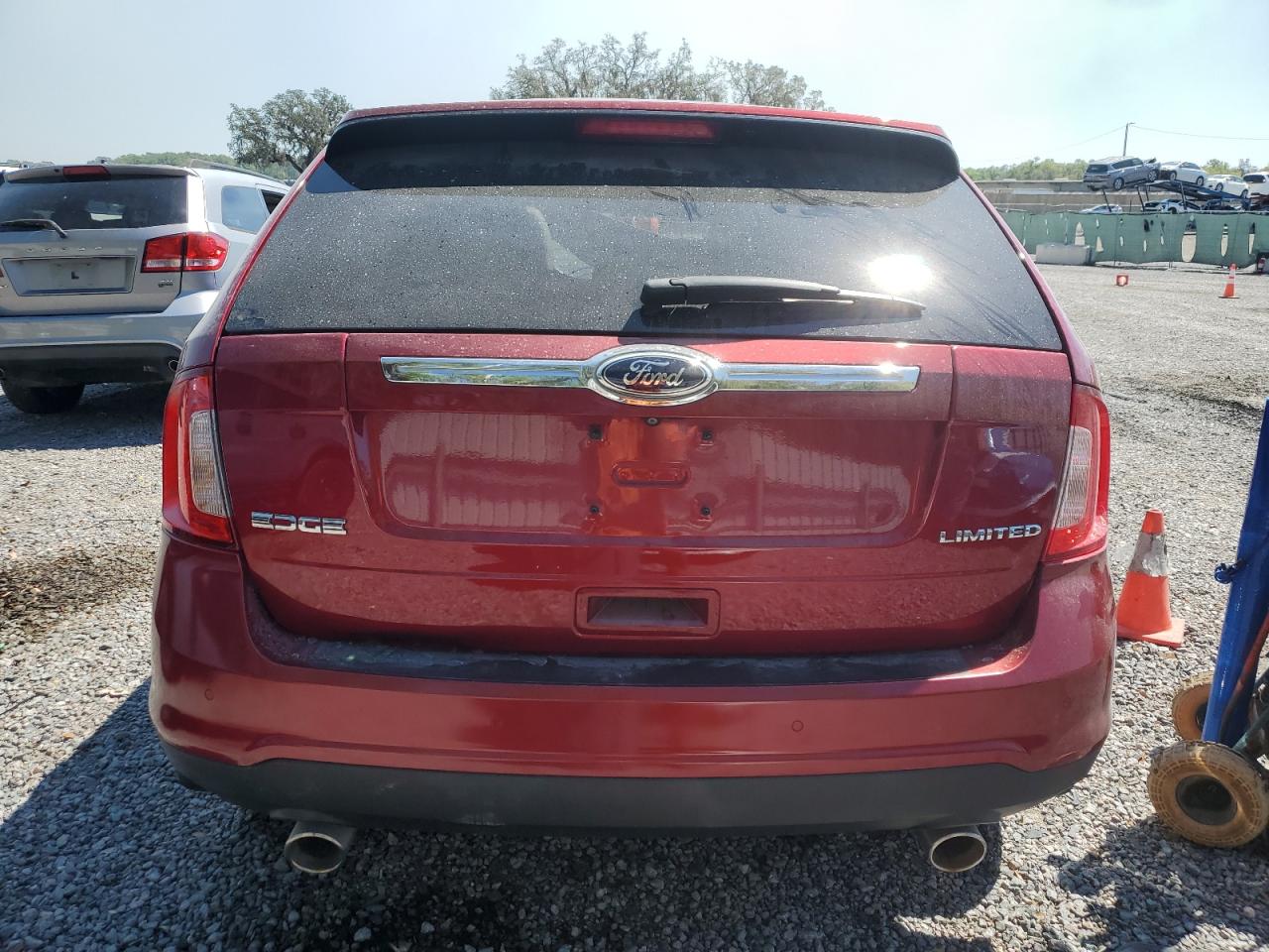 2014 Ford Edge VIN 2FMDK3KC8EBA29087 Copart auction photo, top/roof / side damage thumbnail 6
