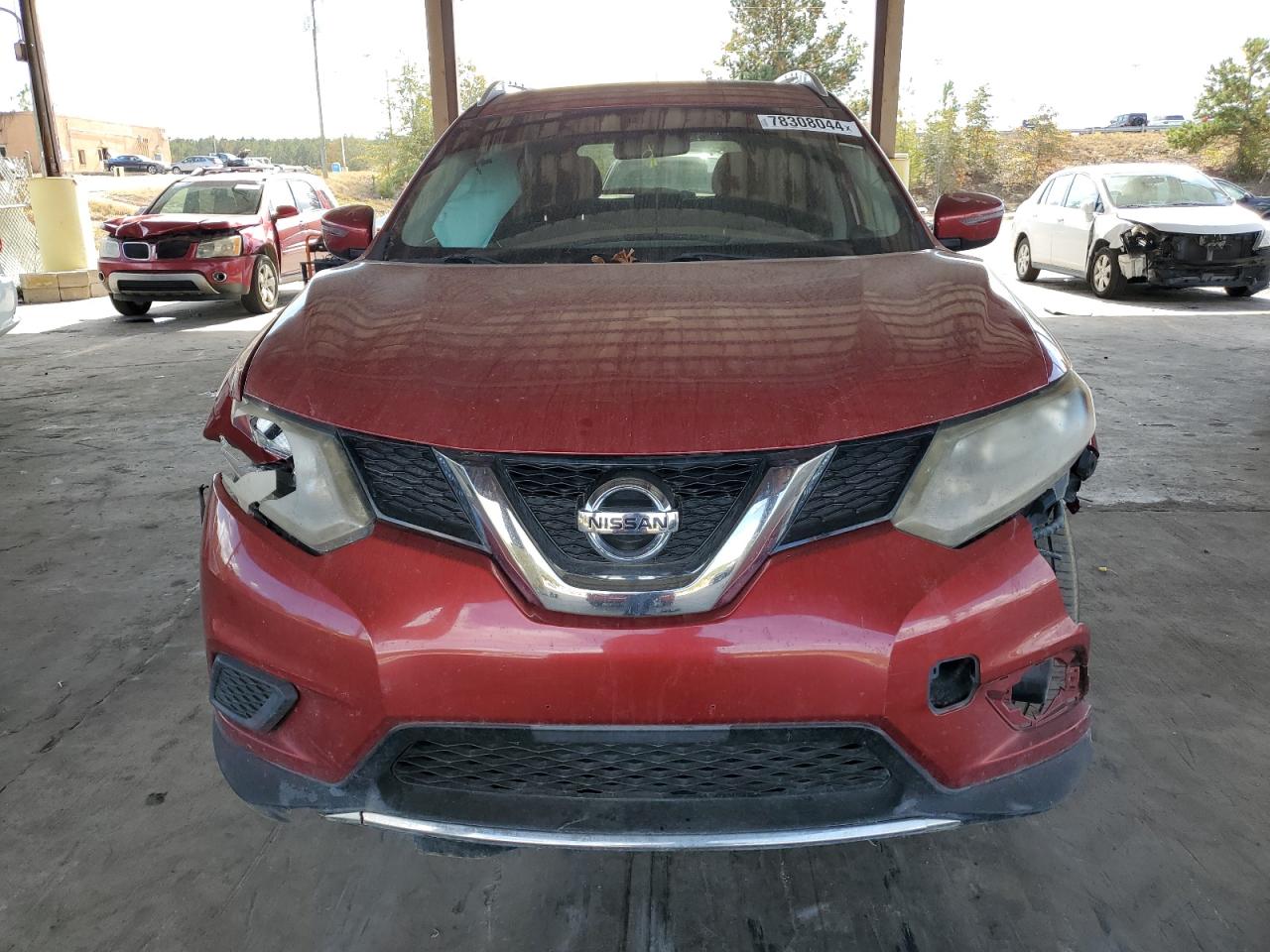 2016 Nissan Rogue VIN KNMAT2MT6GP651856 Copart auction photo, front end damage thumbnail 5