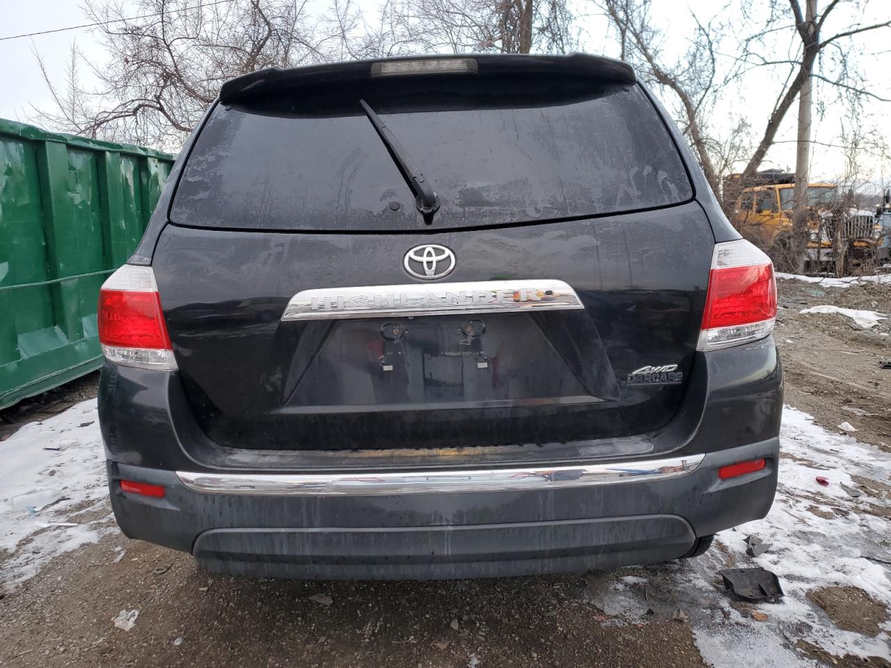 2011 Toyota Highlander VIN 5TDDK3EH6BS082764 Copart auction photo, front end / side damage thumbnail 6