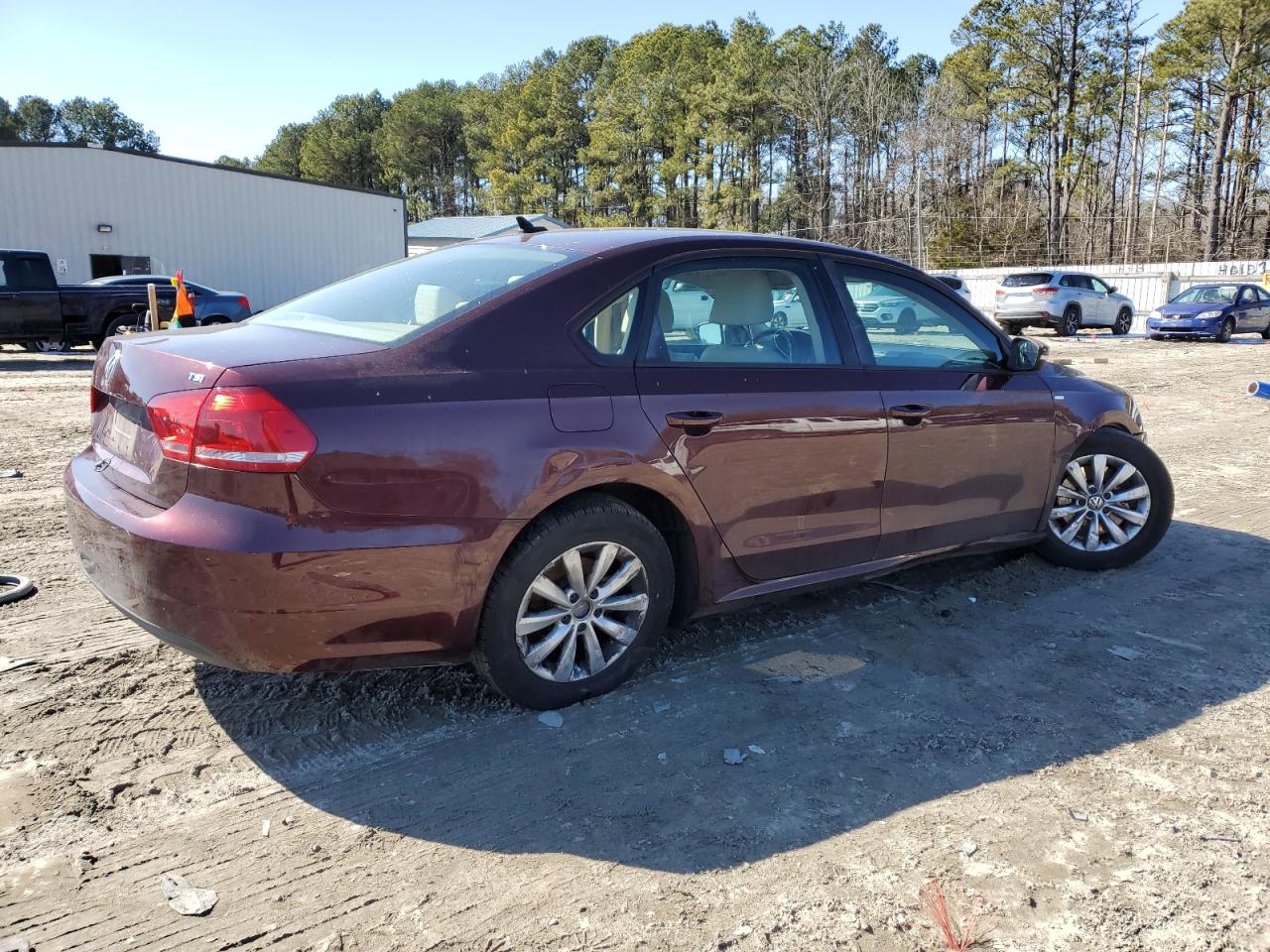 2014 Volkswagen Passat VIN 1VWAT7A33EC096691 Copart auction photo, mechanical / undercarriage damage thumbnail 3