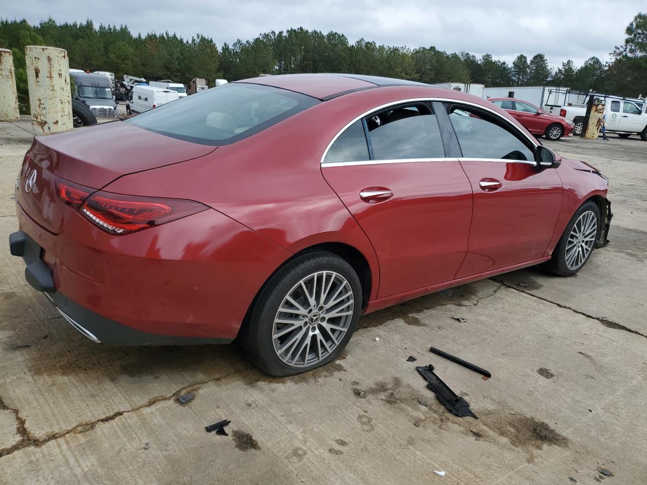2021 Mercedes-Benz CLA-klasse VIN W1K5J4GB0MN189586 Copart auction photo, front end damage thumbnail 3