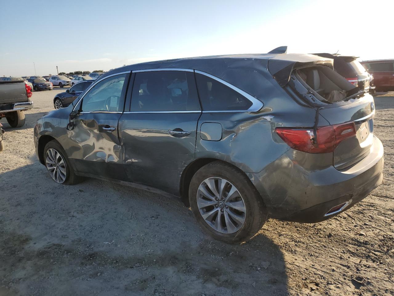 2015 Acura MDX VIN 5FRYD4H49FB006197 Copart auction photo, all over damage thumbnail 2