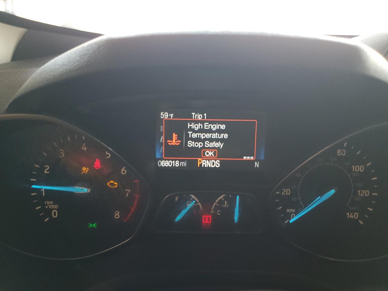 2019 Ford Escape VIN 1FMCU0GD4KUC27550 Copart auction photo, front end / minor dent/scratches damage thumbnail 9
