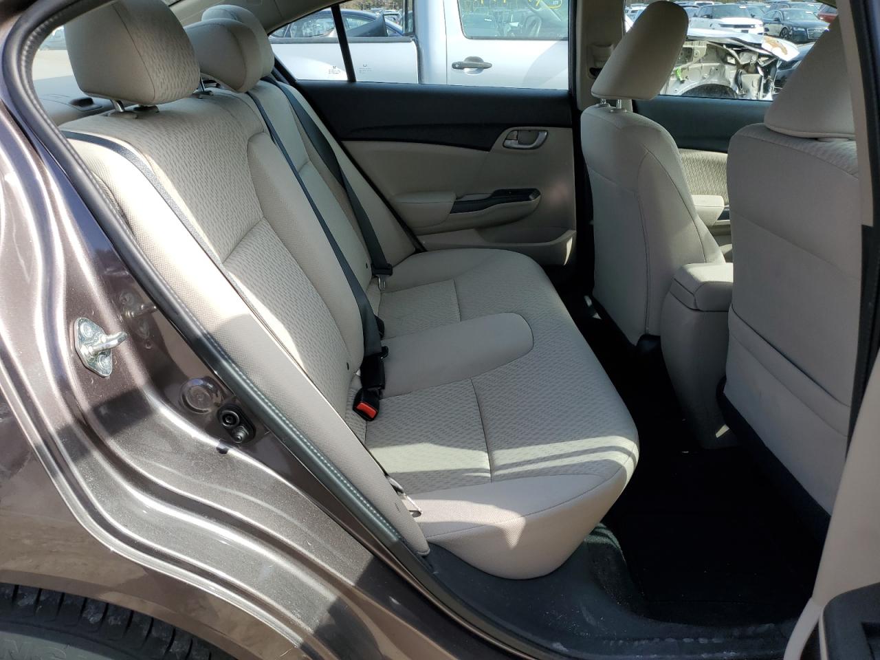 2014 Honda Civic VIN 2HGFB2F50EH519945 Copart auction photo, rear end damage thumbnail 10